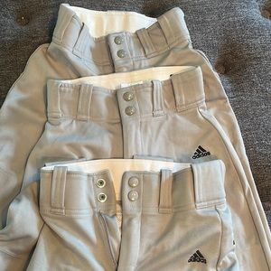 Boys baseball pants size xs, gray- 3 pairs